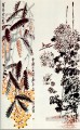 Crisantemo y níspero Qi Baishi tradicional China